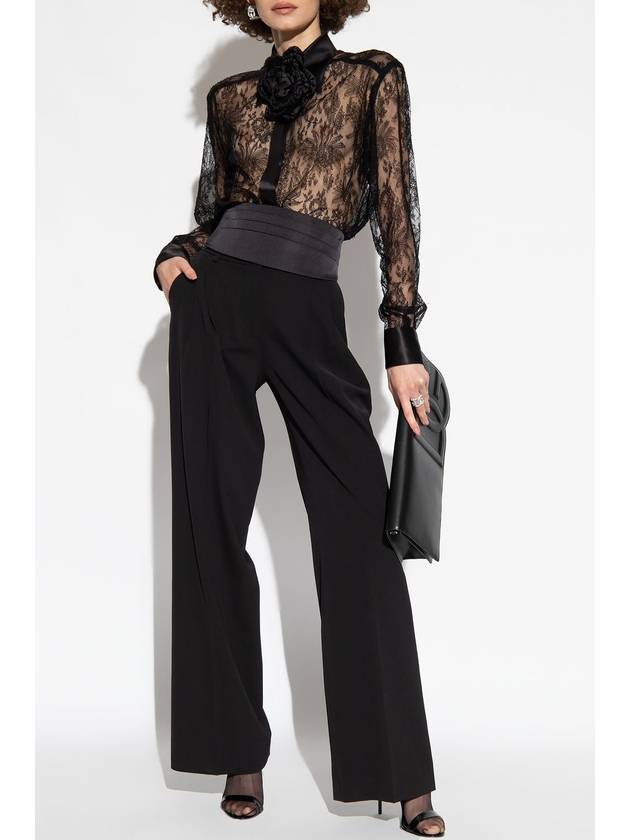 23 fw Stretch Wool Flare Pants WITH FRONTAL PINCES FTC17TFUBGBN0000 B0650569024 - DOLCE&GABBANA - BALAAN 3