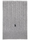 Pony Embroidery Classic Cable Muffler 449891270 003 - POLO RALPH LAUREN - BALAAN 1