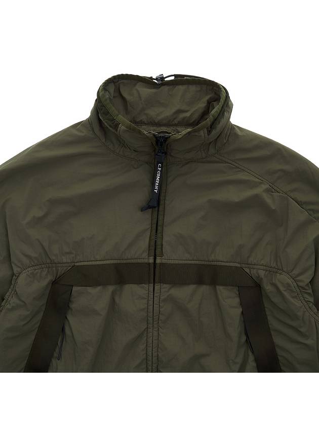 Men's Lens Wappen Zip-Up Jacket Green - CP COMPANY - BALAAN 4