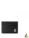 TB Logo Leather Card Wallet Black - BURBERRY - BALAAN 2