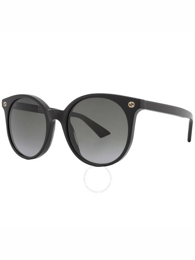 Gucci Grey Gradient Round Ladies Sunglasses GG0091S 001 52 - GUCCI - BALAAN 3