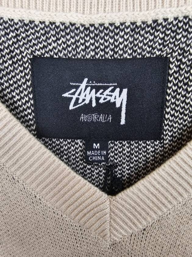 AU Australia SMOOTH STOCK Knit Vest ST037300 Cream MENS - STUSSY - BALAAN 5