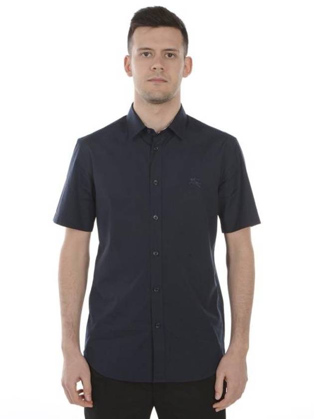 short sleeve shirt 8025765BLU BLUE - BURBERRY - BALAAN 1