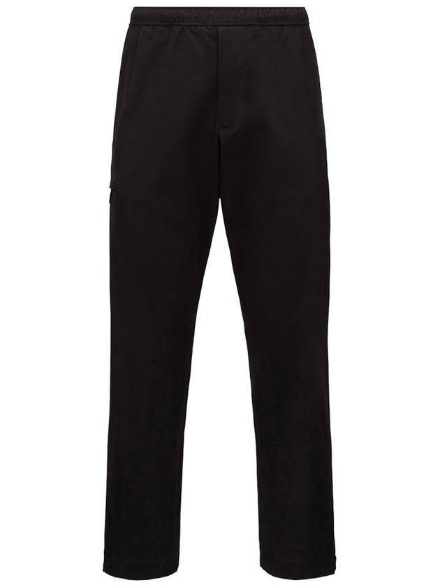 Logo Embroidered Straight Pants Black - MONCLER - BALAAN 2