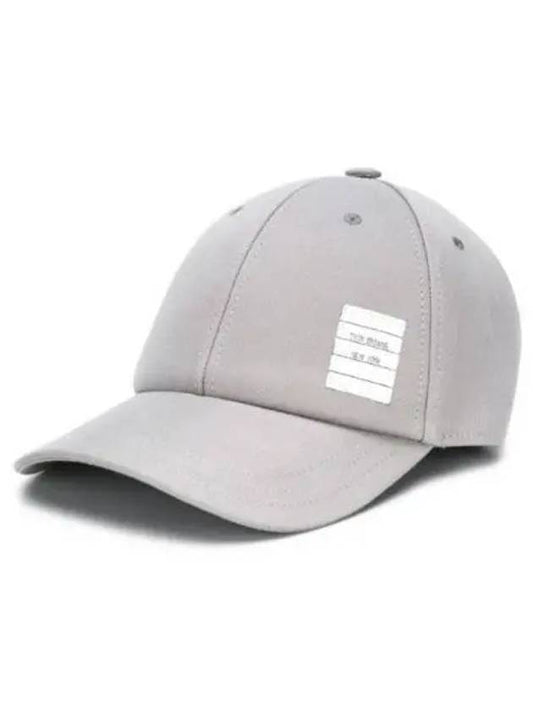 Classic Logo Patch Ball Cap Grey - THOM BROWNE - BALAAN 2