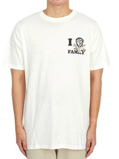 WB I Love Short Sleeve T-Shirt White - FAMILY FIRST - BALAAN 1