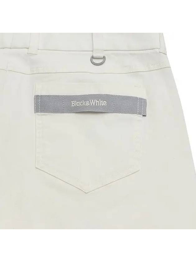 Colored Denim Pants 5033GZWCIVORY - BLACK&WHITE - BALAAN 4