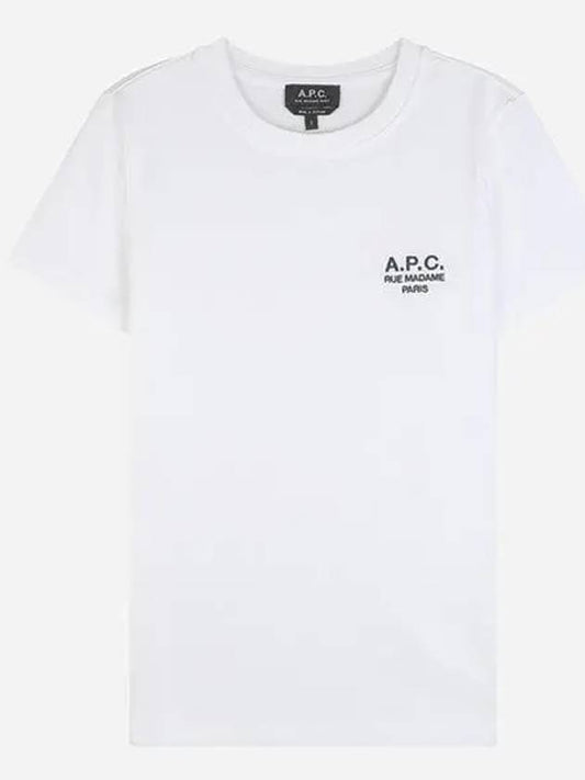 Denise Embroidered Short Sleeve T-shirt White - A.P.C. - BALAAN 2