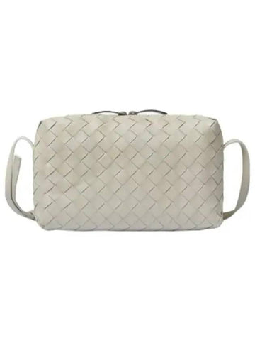 Intreciano leather cross bag beige - BOTTEGA VENETA - BALAAN 1