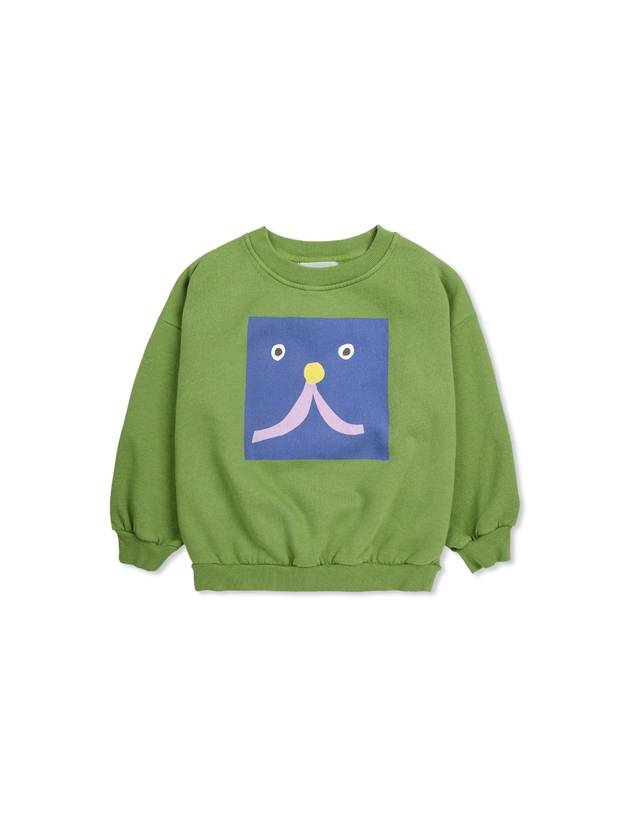 Kids Fleece Cotton Sweatshirt Green - BOBO CHOSES - BALAAN 1