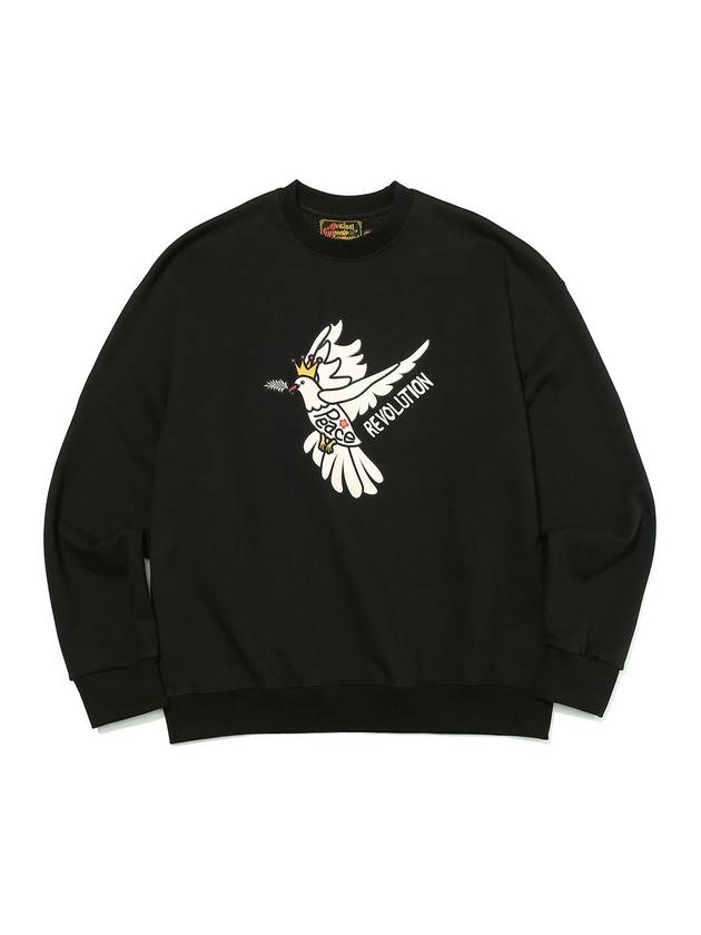 Peace And Love Bird Sweatshirts Black - OGARP - BALAAN 2