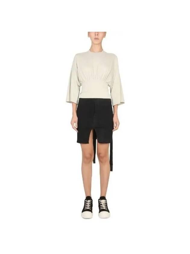 Rick Owens DRKSHDW TOMMY Draping Jersey T Shirt DS02B4204 RN08 - RICK OWENS - BALAAN 1