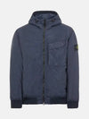 Wappen Patch Nylon Crinklips Hooded Jacket Navy Blue - STONE ISLAND - BALAAN 3