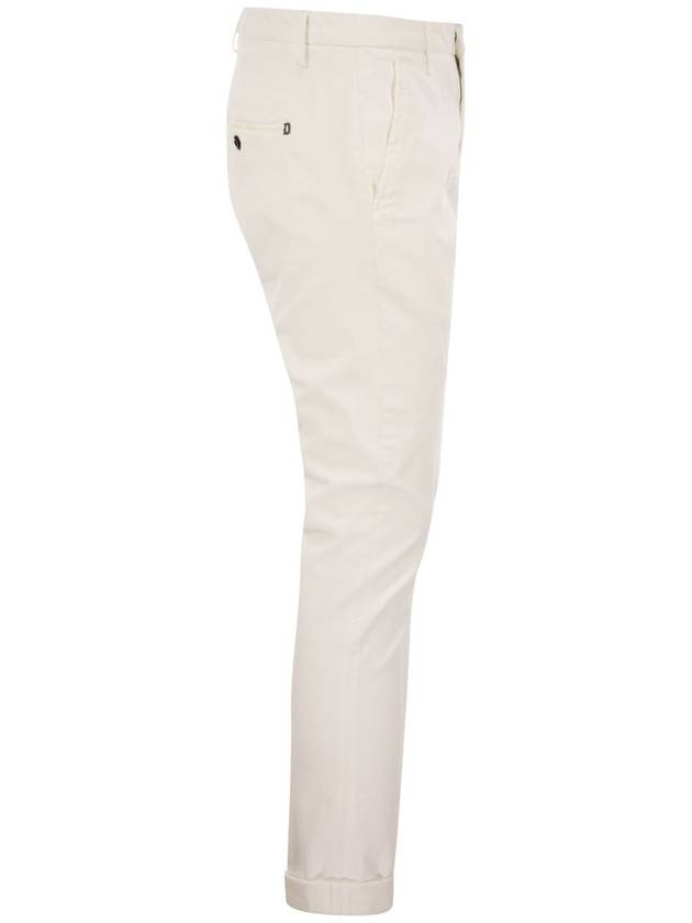 GAUBERT - Slim-fit gabardine trousers - DONDUP - BALAAN 3