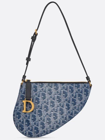 Saddle Rodeo Pouch Bag Blue - DIOR - BALAAN 2