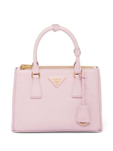 Galleria Saffiano Leather Small Tote Bag Alobster Pink - PRADA - BALAAN 1