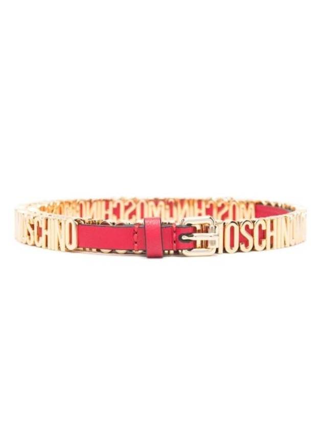 Regular Belt A8045 8002 0116 RED - MOSCHINO - BALAAN 1