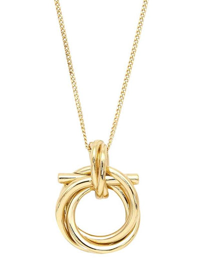 Gancini Pendant Necklace Gold - SALVATORE FERRAGAMO - BALAAN 2