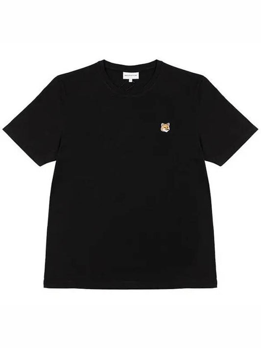 Fox Head Patch Classic Short Sleeve T-Shirt Black - MAISON KITSUNE - BALAAN 2