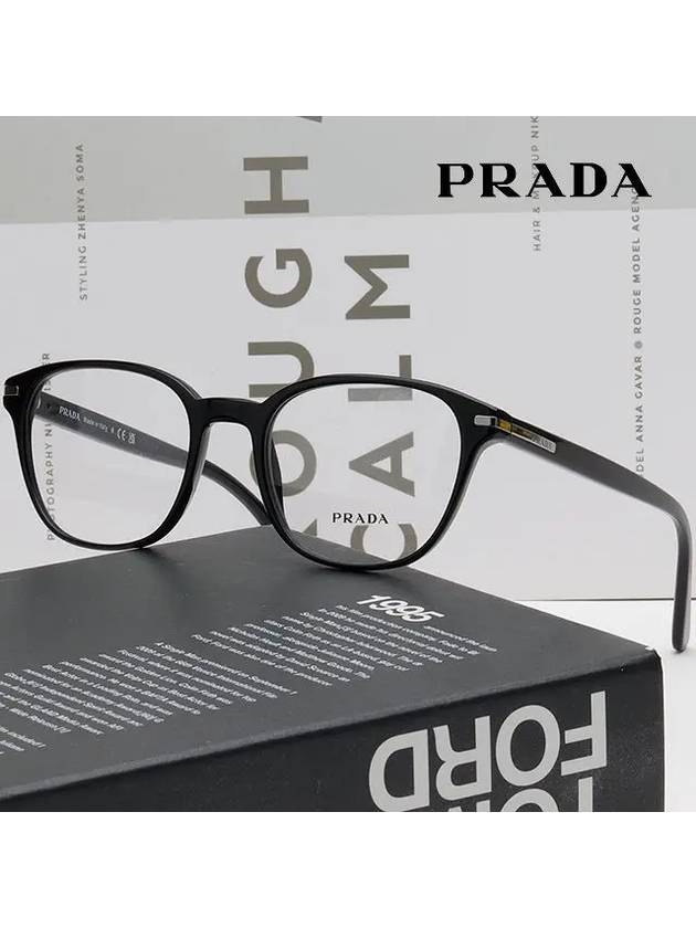 Glasses frame VPR12W 1AB1O1 black hornrimmed glasses - PRADA - BALAAN 2