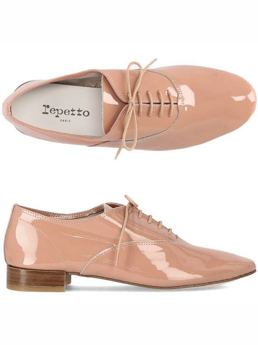 Women's Zizi Glossy Oxford Shoes Pink - REPETTO - BALAAN 1