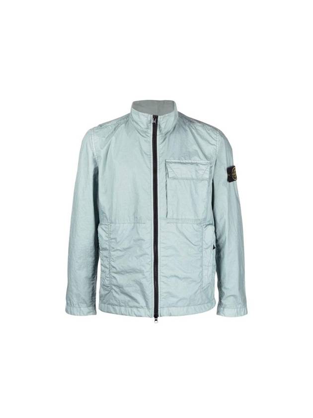 Men's Waffen Patch Membrana 3L TC Nylon Jacket Sky Blue - STONE ISLAND - BALAAN 1