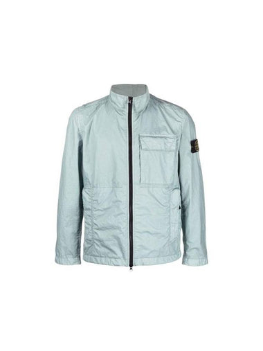 Men's Wappen Patch Membrana 3L TC Nylon Jacket Sky Blue - STONE ISLAND - BALAAN 1