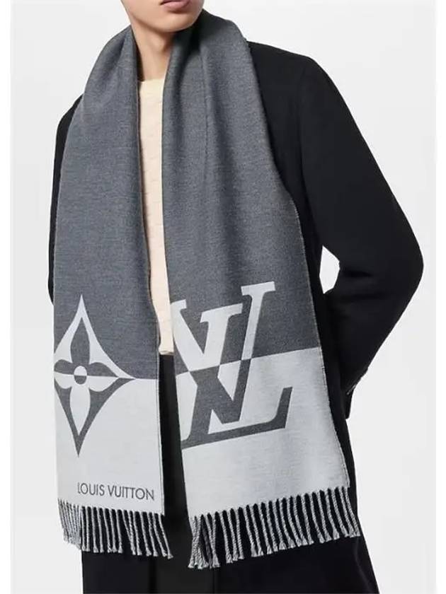 Graphic Dual Scarf Grey - LOUIS VUITTON - BALAAN 7