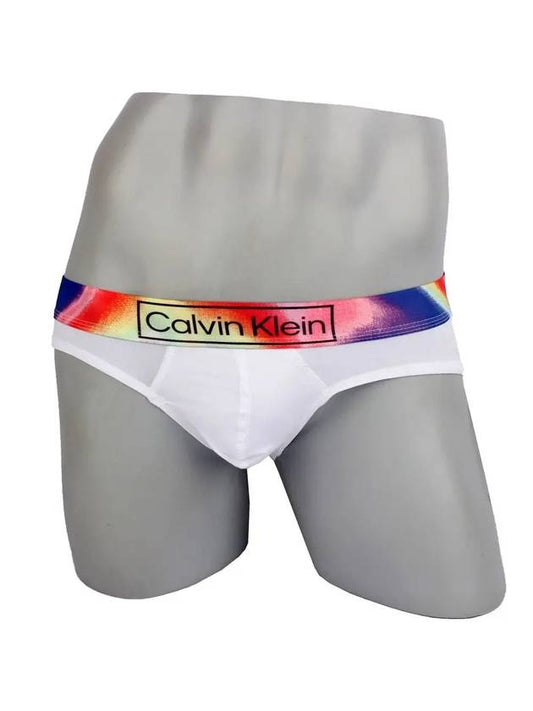 Underwear Rainbow Banding Triangle Briefs White - CALVIN KLEIN - BALAAN 1