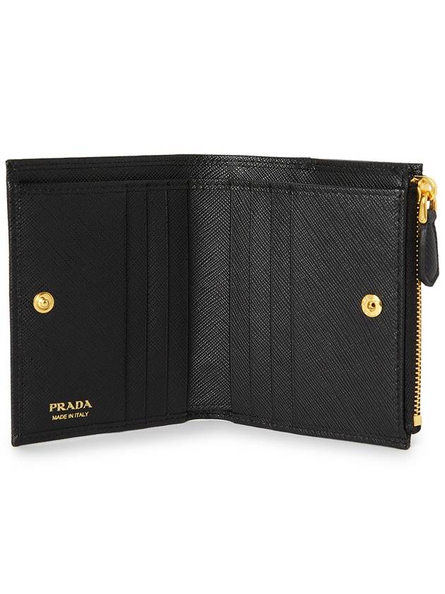 Small Saffiano Half Wallet Black - PRADA - BALAAN 6