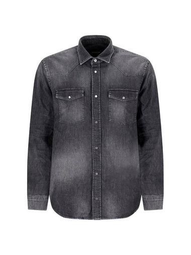 SLIM TEXAN SHIRT - DONDUP - BALAAN 1