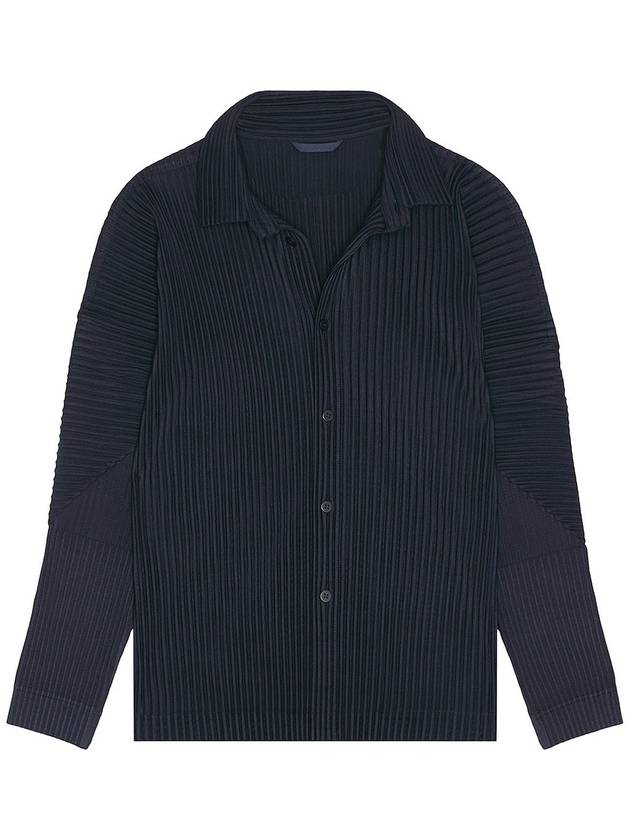 Monthly Color November Long Sleeve Shirt Midnight Blue - ISSEY MIYAKE - BALAAN 1