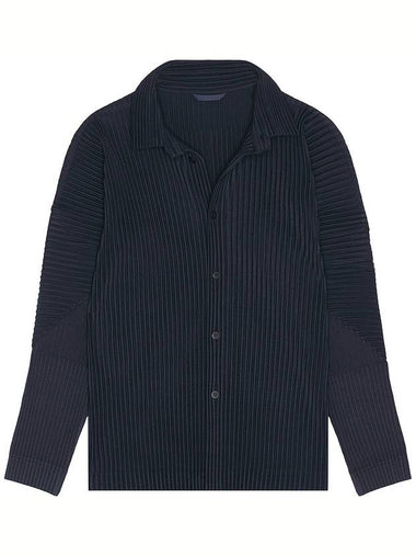 Monthly Color November Long Sleeve Shirt Midnight Blue - ISSEY MIYAKE - BALAAN 1