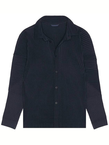 Monthly Color November Long Sleeve Shirt Midnight Blue - ISSEY MIYAKE - BALAAN 1