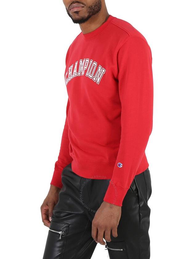 Champion Bright Red French Terry Varsity Crewneck Sweatshirt, Size Small - CHAMPION - BALAAN 2