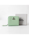 Saffiano Medium Zipper Half Wallet  Apple - VIVIENNE WESTWOOD - BALAAN 5