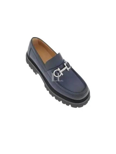 Gancini Chunky Sole Loafers Blue - SALVATORE FERRAGAMO - BALAAN 2