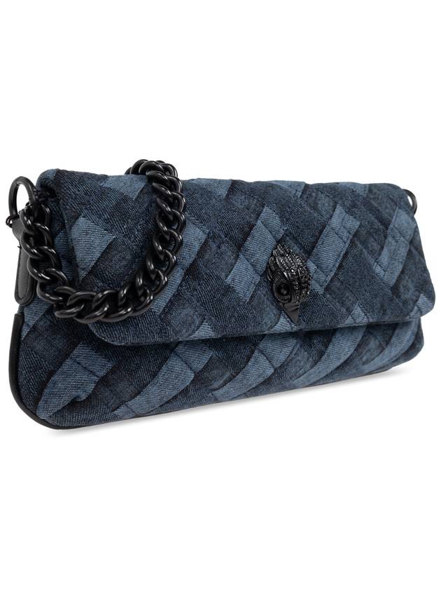 Kurt Geiger Quilted Shoulder Bag ‘Kensington Small’, Women's, Navy Blue - KURT GEIGER - BALAAN 4