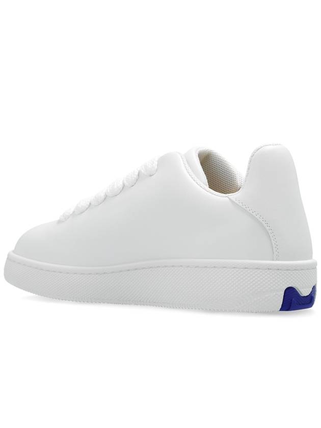 Leather Box Low-Top Sneakers White - BURBERRY - BALAAN 6