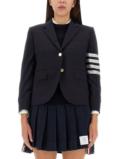 Plain Weave Suiting Classic 4 Bar Jacket Navy - THOM BROWNE - BALAAN 2