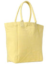 Yenky Embroidered Logo Large Shopper Tote Bag Yellow - ISABEL MARANT - BALAAN 4