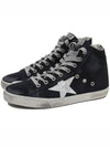 Francy Suede High Top Sneakers Navy - GOLDEN GOOSE - BALAAN 2