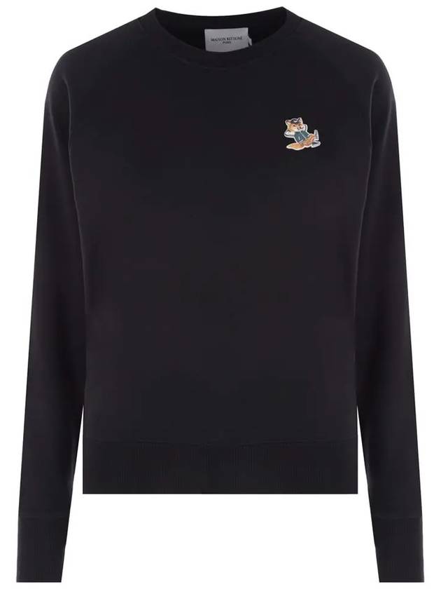 Women's Dressed Fox Patch Adjusted Sweatshirt Black - MAISON KITSUNE - BALAAN 2