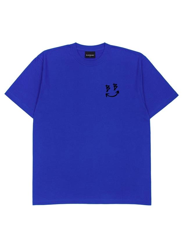 BBD Classic Smile Logo T Shirt Blue - BLACKBLOND - BALAAN 2