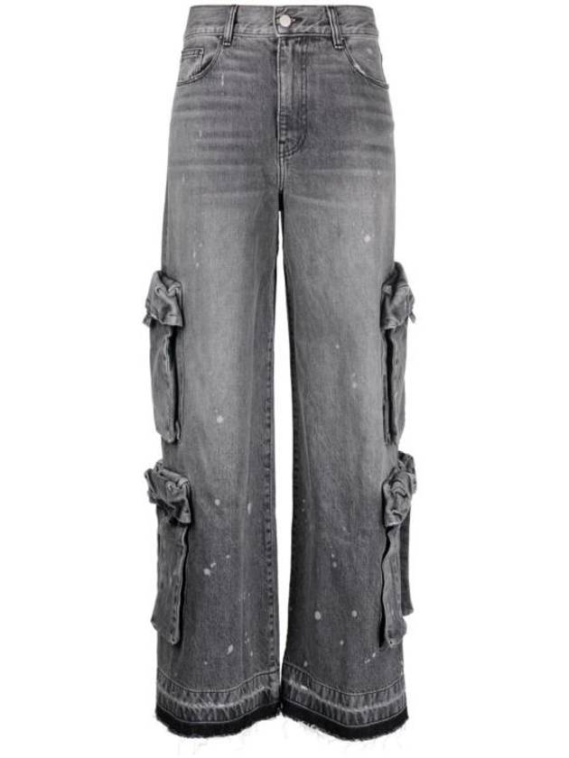 Denim Straight Pants PF23WDF034IRD903 STONE GRAY 12 OZ ITALIAN RIGID - AMIRI - BALAAN 1