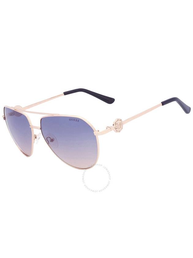 Guess Factory Gradient Blue Pilot Ladies Sunglasses GF6140 32W 62 - GUESS - BALAAN 3