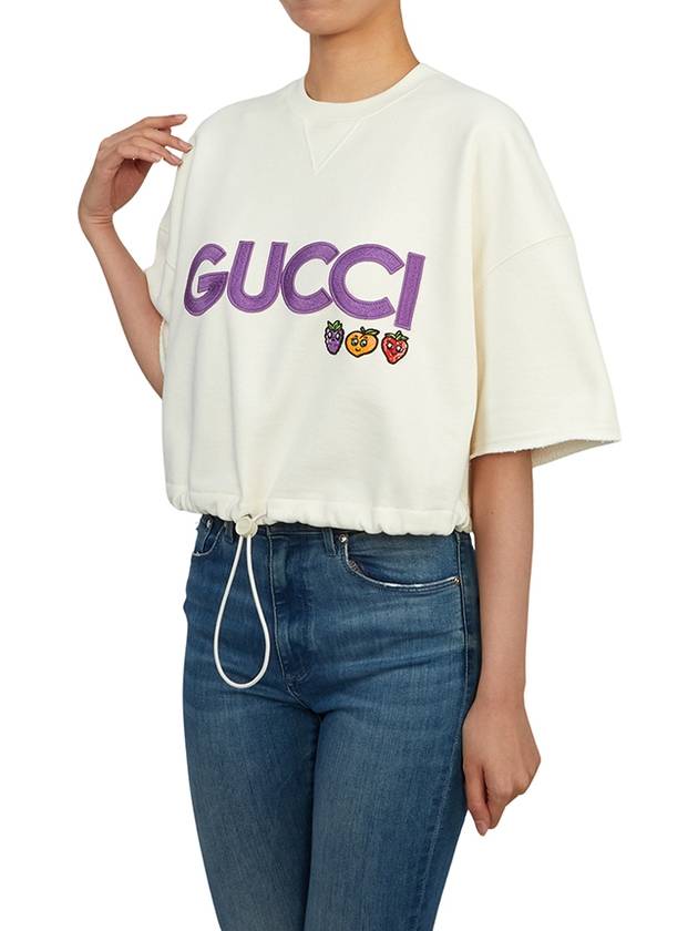 Logo Sweatshirt White - GUCCI - BALAAN 5