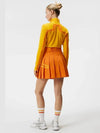 Women's Naomi Pleated Skirt Orange - J.LINDEBERG - BALAAN 6