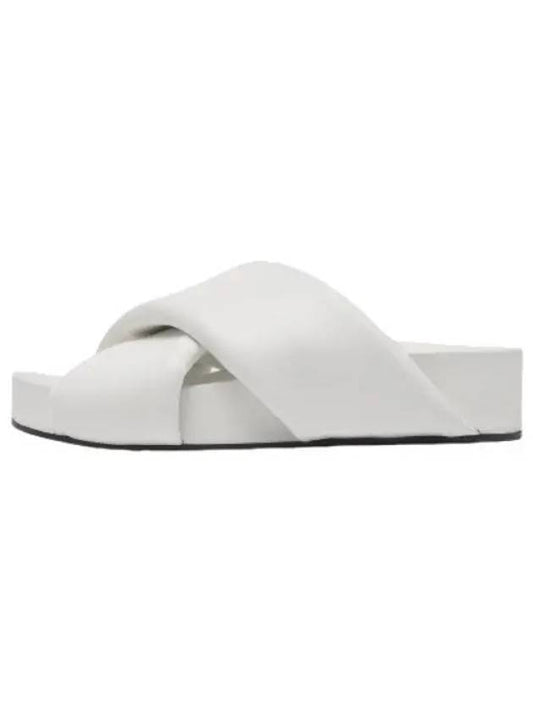 Padded Slide Coconut Slippers - JIL SANDER - BALAAN 1