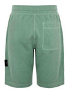 Compass Badge Cotton Track Shorts Green - STONE ISLAND - BALAAN 3